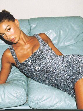 Princess Polly Miss Me Sequin Mini Dress: US 2 (Never Worn: New w/ Tags)